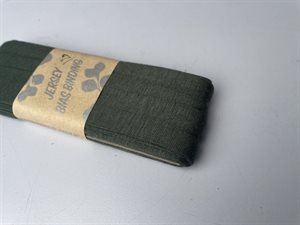 Jersey skråbånd - armygrøn, 20 mm og 3 meter